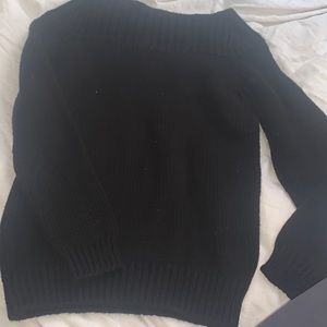 Black knit sweater